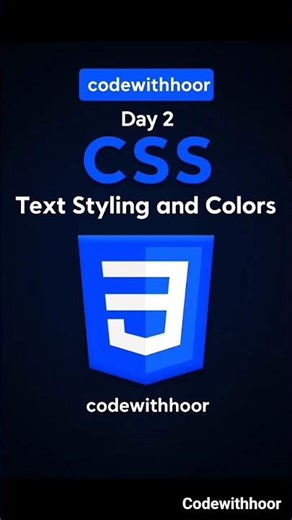 CSS Day 2 #coding #frontendcourse '#programming #webdesign #shorts
