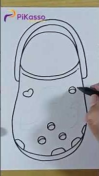 How to Draw a Croc Shoe Easy in Less Than One Minutes