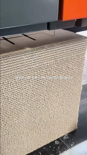 Cnc wire cut for corrugated boards #packagingindustry #boxmakingmachine
