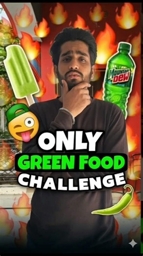 24 hours green food challenge 💀🤯 #shorts #minivlog #ashortaday #24hourschallenge