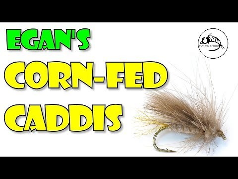 Fly Tying Tutorial: Egan's Corn Fed Caddis - DRY FLY (Fly Tying Tutorial)