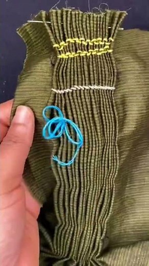 Honeycomb Smocking Stitch Tutorial || Smocking Stitch Tutorial || kaarigari || #shorts