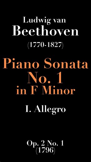 Beethoven’s first sonata, first movement, first part