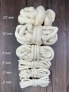 Cotton String. Soft Bulky Cotton String . Weaving Supplies . Multiple Colors . Ecru - Etsy