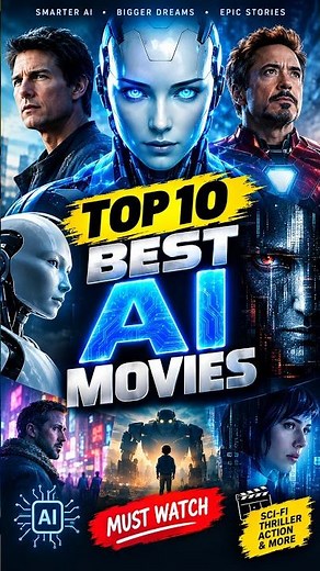 Top 10 Best AI Movies You MUST Watch Mind-Blowing Artificial Intelligence Robots & Futuristic Worlds