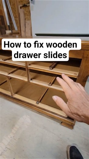 How to fix wooden drawer slides