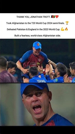 Jonathan Trott Leaves Afghanistan 🥺💔 | T20 WC Semi-Final Coach 🇦🇫🔥 #JonathanTrott #shorts