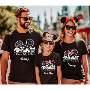 Custom Disneyland 2025-2026 Shirt, Disneyworld Shirts, Disney Trip Shirts, Disney Family Matching Shirt, Disney Vacation Sweatshirt - Etsy
