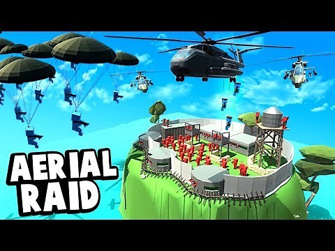Helicopters and Paratroopers Invade an Island Fort in Ancient Warfare 3!