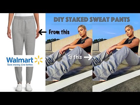 HOW TO MAKE STACKED SWEATPANTS!! FOR MEN & WOMEN | *EASY* DIY TUTORIAL