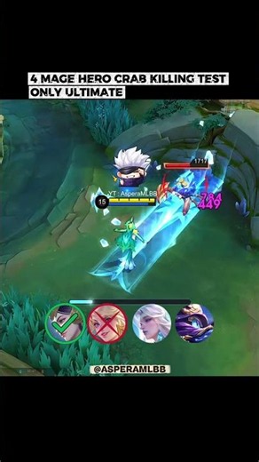 CRAB KILLING TEST ONLY ULTIMATE | ML #mlbbcreator #mobilelegends