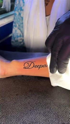 ✨ Love Inked Forever ✨A simple name, a deep connection ❤️Elegant script with a touch of passion .