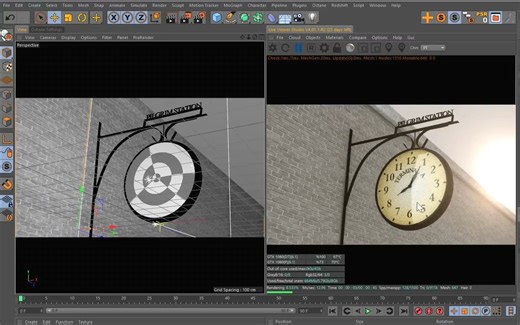 C4D Octane 灯光教程 利用灯光链接只让部分物体受光