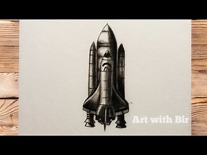 How to Draw a REALISTIC Rocket 🚀 😊|| simple rocket drawing tutorial for beginners || Art with Bir