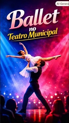 Ballet moderno no Teatro Municipal 🎶✨