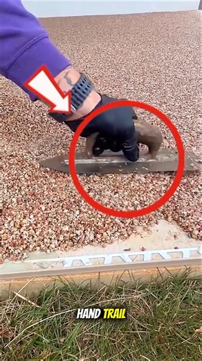 This Concrete Hand Trowel Makes Exposed Aggregate Look Perfect | Satisfying Construction Tool