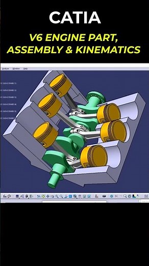 CATIA V6 Engine #catia #automobile #cad
