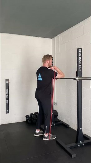 Banded ‘Front Rack’ Elbow Flexion Stretch - Movement Demo