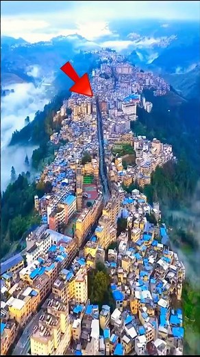 The City Built on the Edge of a Mountain! 😳