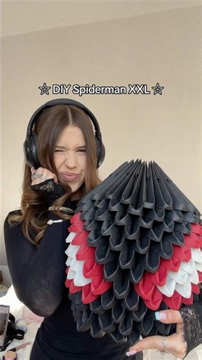 DIY XXL Origami SPIDERMAN Head EPIC Room MAKEOVER