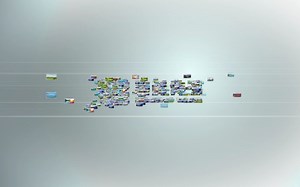 多个图像汇聚形成LOGO图标