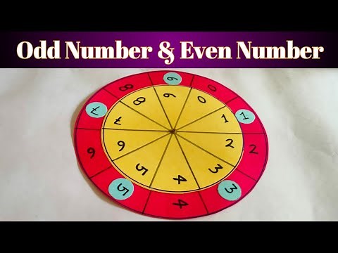 Odd Number & Even Number Wheel| Amazing game for Learn Mathematics| Paper craft for school|