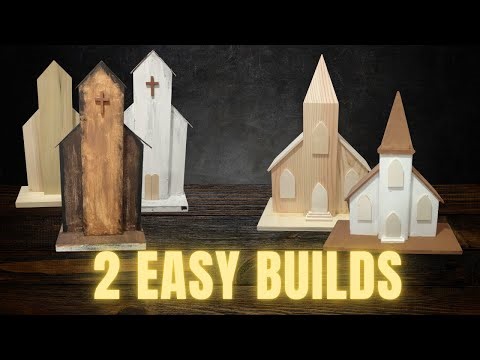I Built 2 Churches from Scrap Wood (Beginner Friendly!)