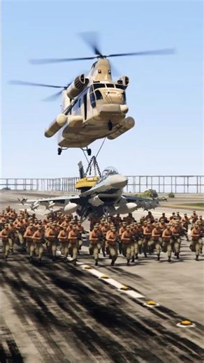 Heavy Military Base Entry with Cargo Helicopter Carrying Missile System | GTA 5