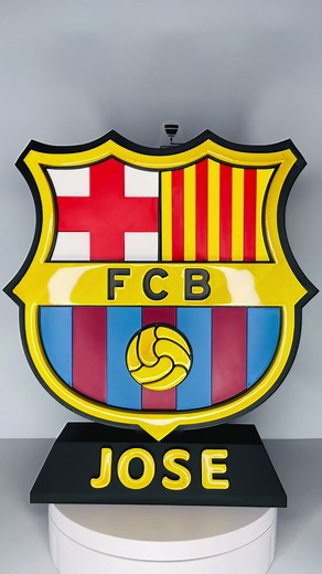 Escudo del Barça Personalizado en 3D