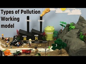 Water Pollution Working Model (Air, Water, Land & Ocean) for Science Projects | Working River Model