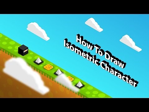How to draw an isometric game character illustrator tutorial