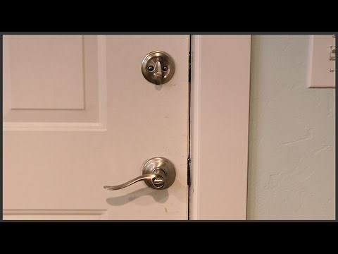 Installing Lever Handle Door Knobs with Deadbolts