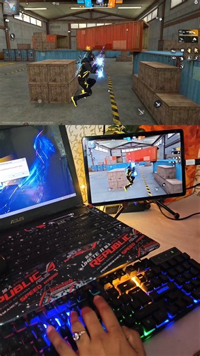 Pc mini mobile setup✅Free Fire Gaming Keyboard⌨️🖱📱Mix Pro Geek Gamer #freefire #mixpro #geekgamer
