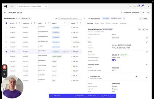 Editing information - guests