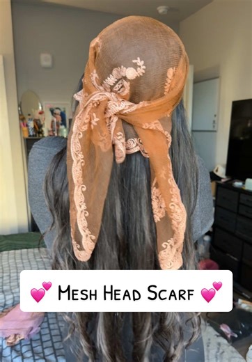 Stylish Mesh Head Scarfs for Cute Hair Accessory Ideas