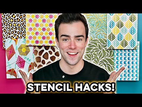10 Card Making HACKS For Stenciling You MUST Try! 🤯
