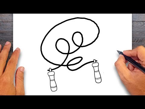 How to draw Skipping Rope - Skipping Rope Drawing Ideas