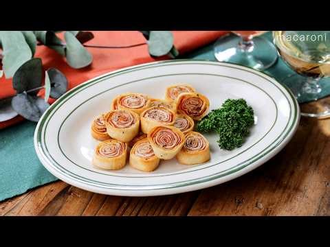 【パリパリ生ハム春巻き】トースターで簡単おつまみ！サクサク食感がクセになる♪