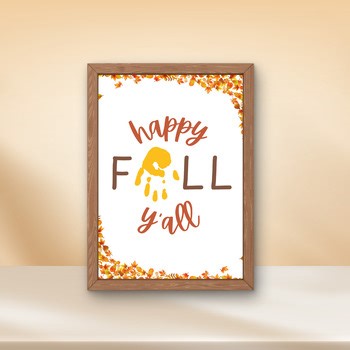 Fall Handprint Craft Template | Fall Activities | Preschool Fall Craft Kids