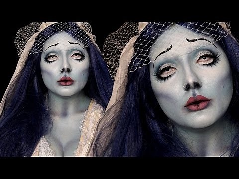 Corpse Bride Emily Halloween Costume Makeup Tutorial