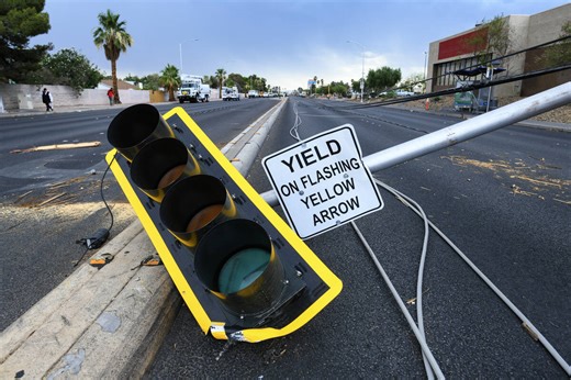 Las Vegas Valley picking up the pieces after powerful windstorm — PHOTOS