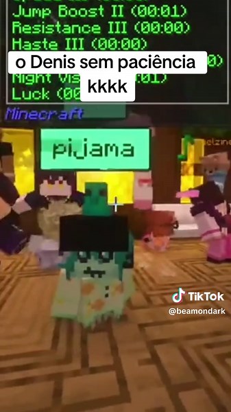 Denis e sua falta de paciência no Minecraft