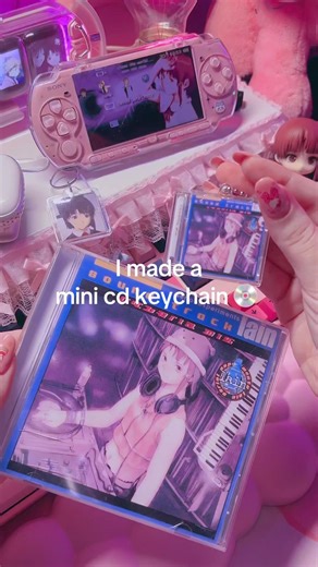 Mini CD keychain ♡ #diy #minialbum #trinkets