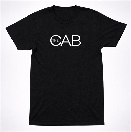 The Cab Text Logo T-shirt: 2000s Emo Alternative Band Tee, Pop Rock Music | Unisex Fit, Cotton Blend, Nostalgia Style - Etsy