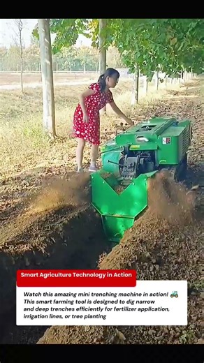 Mini Trenching Machine | Smart Farming Fertilizer and Irrigation Trencher
