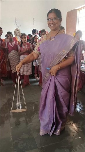 Centrifugal force experiment (center of gravity) / national Science Day