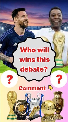 Messi Vs Pelé Trophy comparison #messi #ucl #worldcup #footballshorts #pele