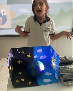 Grade 2 Theme/ How the world works. The students made a presentation about day and night. 🌙☀️ | Global United International School - GUS