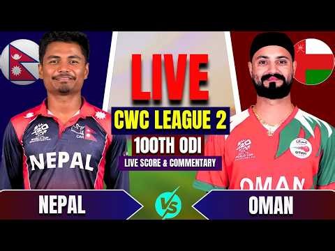 Nepal VS Oman CWC League 2 Match LIve Score & Commentary | Men's CWC League 2 | ComBox