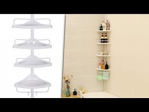 Étagère d'angle bain, extensible / Bad-Eckregal, ausziehbar